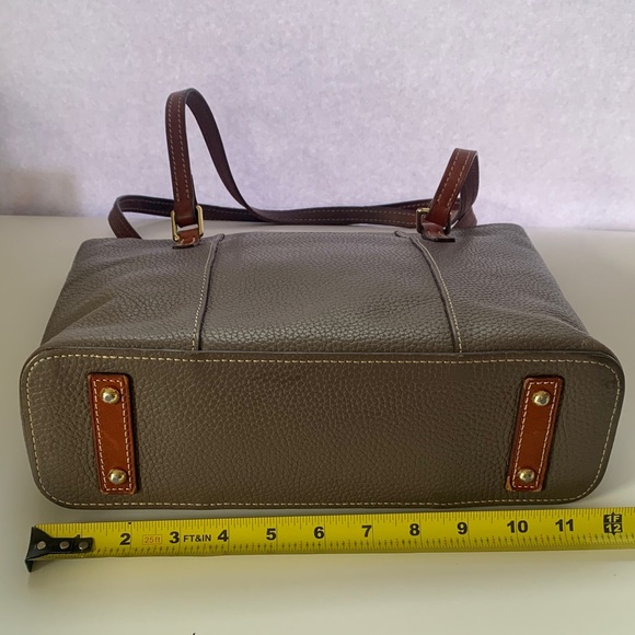Dooney and Bourke Pebble Grain Lexington Taupe Tote Bag - Picture 5 of 15